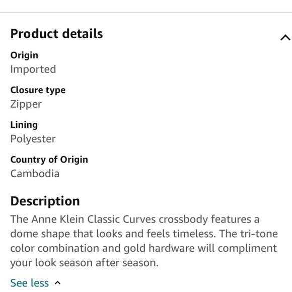 Ann Klein NWOT deep coral shoulder bag with gold embellishments. - Picture 11 of 11